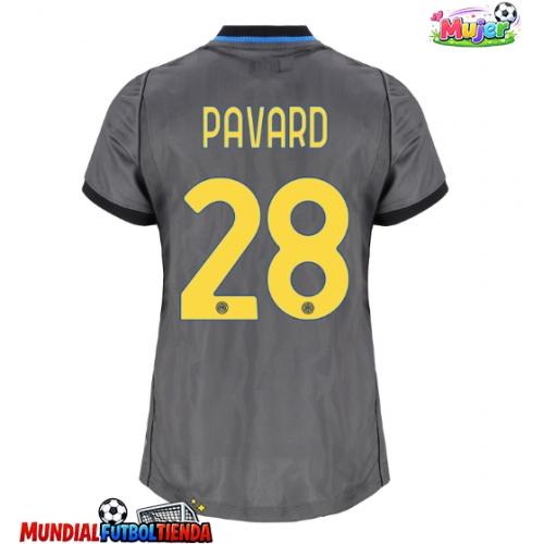 Camiseta Inter Milan Benjamin Pavard #28 Tercera Equipación Replica 2026-27 para mujer mangas cortas